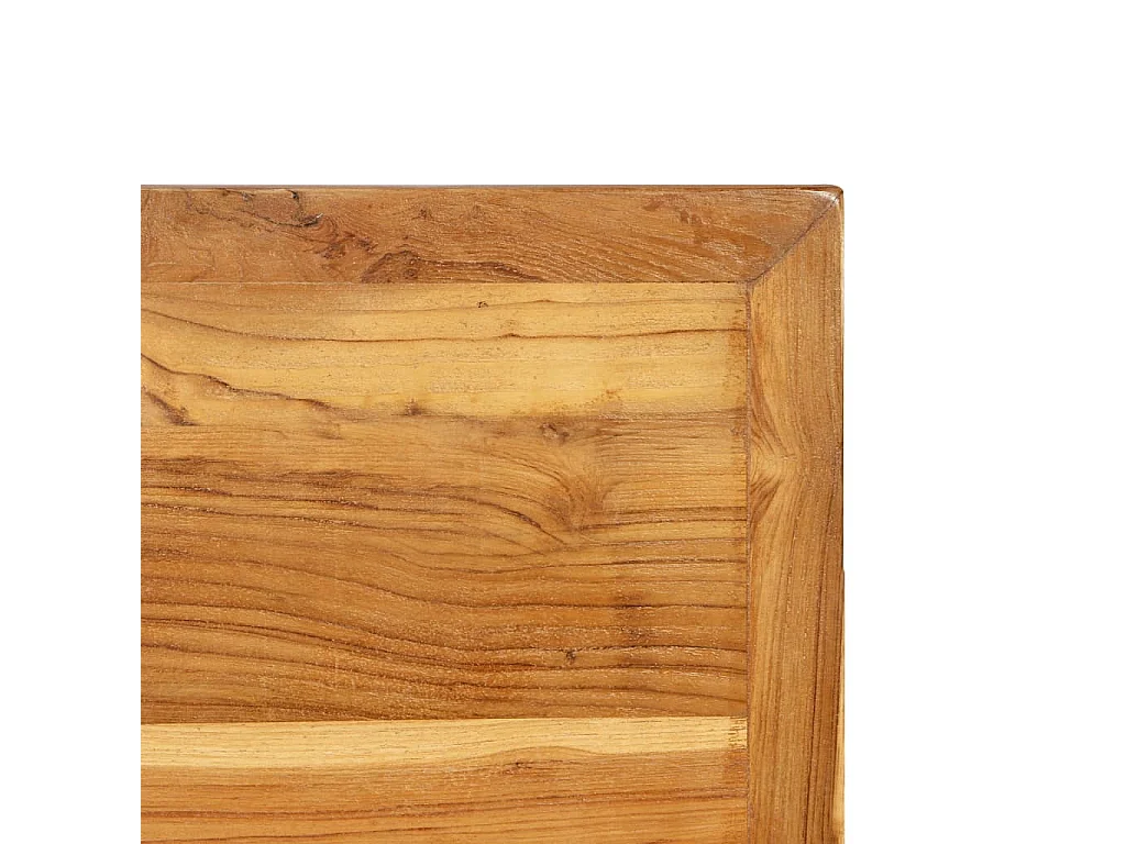 Mesa de bar em madeira de teca recuperada maciça 120x58x106 cm