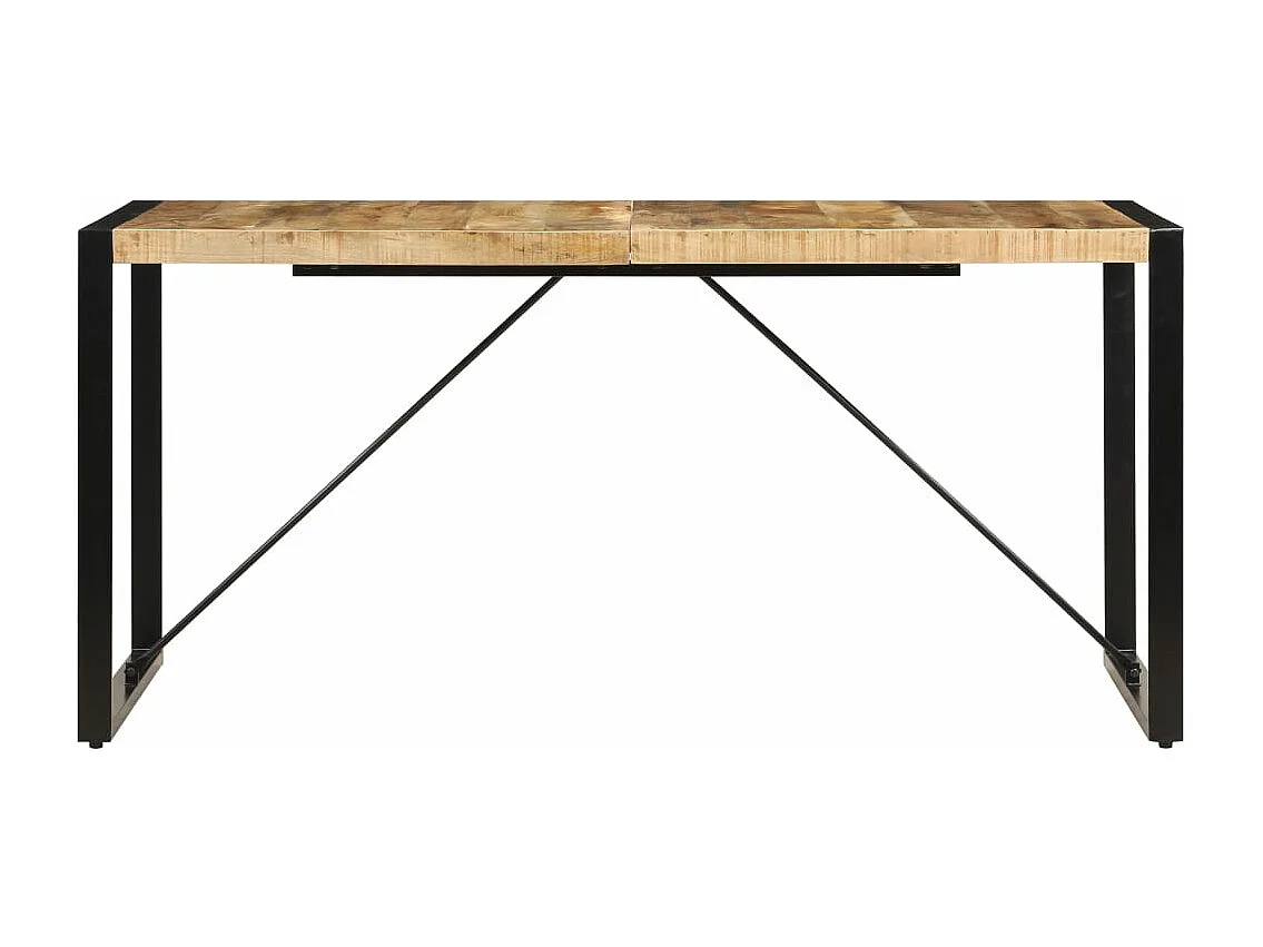 Tavolo da Pranzo 160x80x75 cm in Legno Massello di Mango