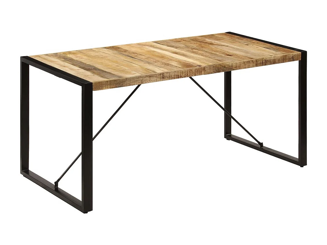 Tavolo da Pranzo 160x80x75 cm in Legno Massello di Mango
