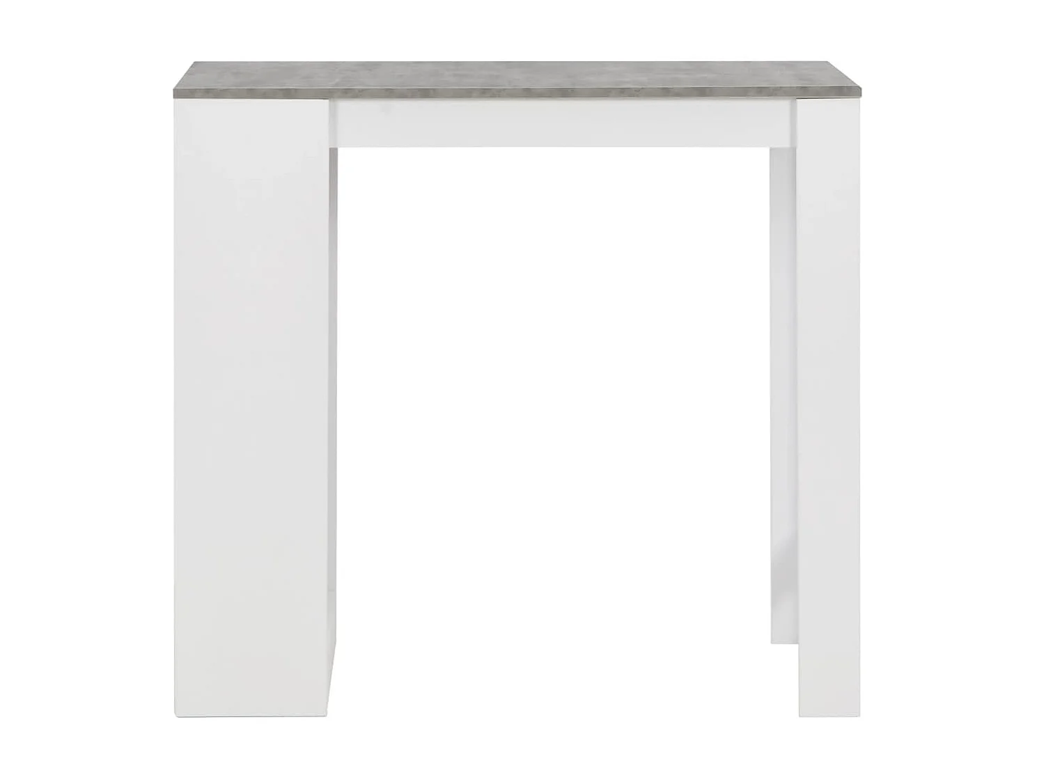 Mesa de bar com prateleira branco 110x50x103 cm