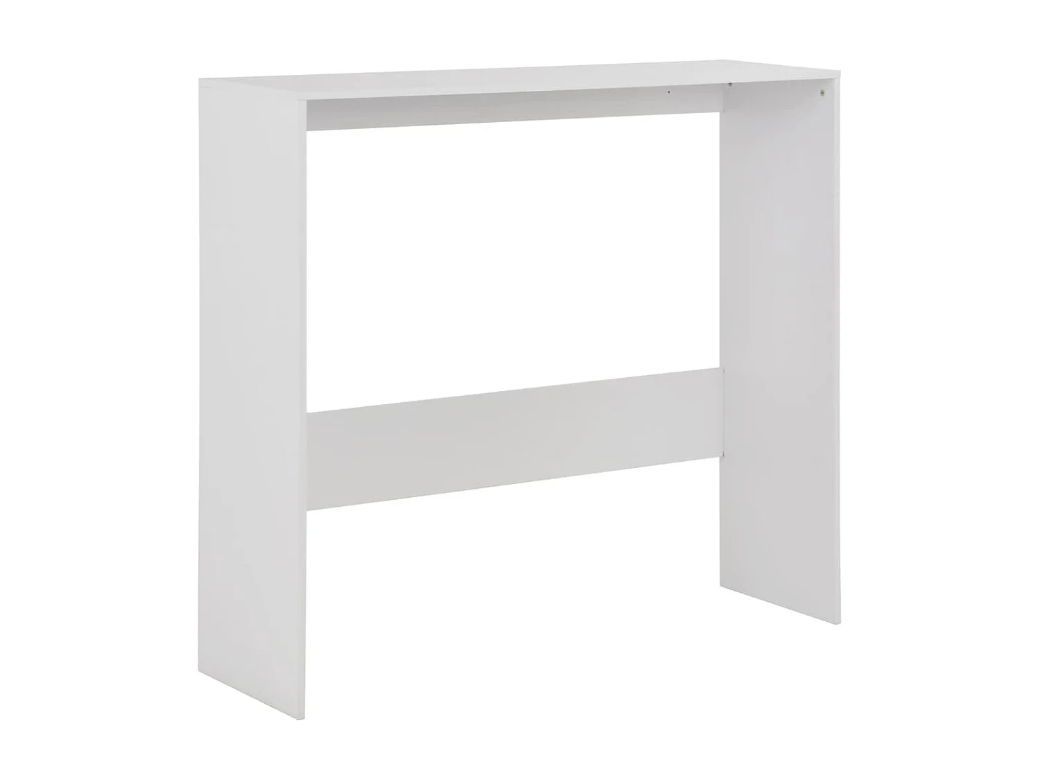 Table de bar avec 2 dessus de table Blanc 130x40x120 cm