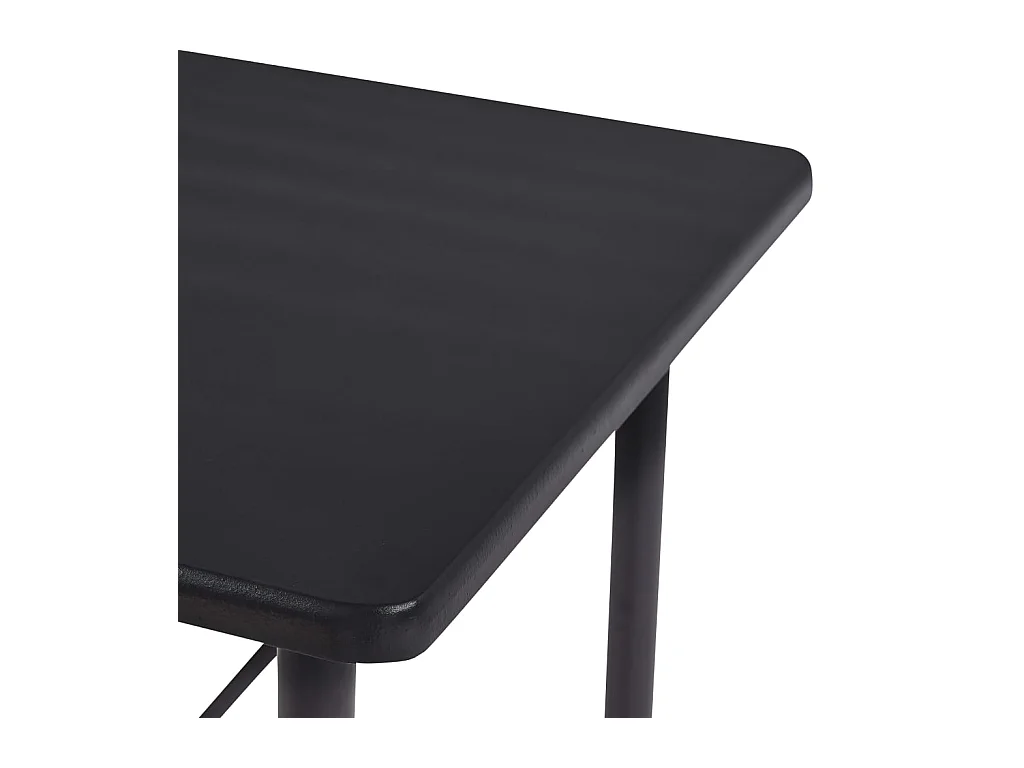Table de bar Noir 120x60x110 cm MDF