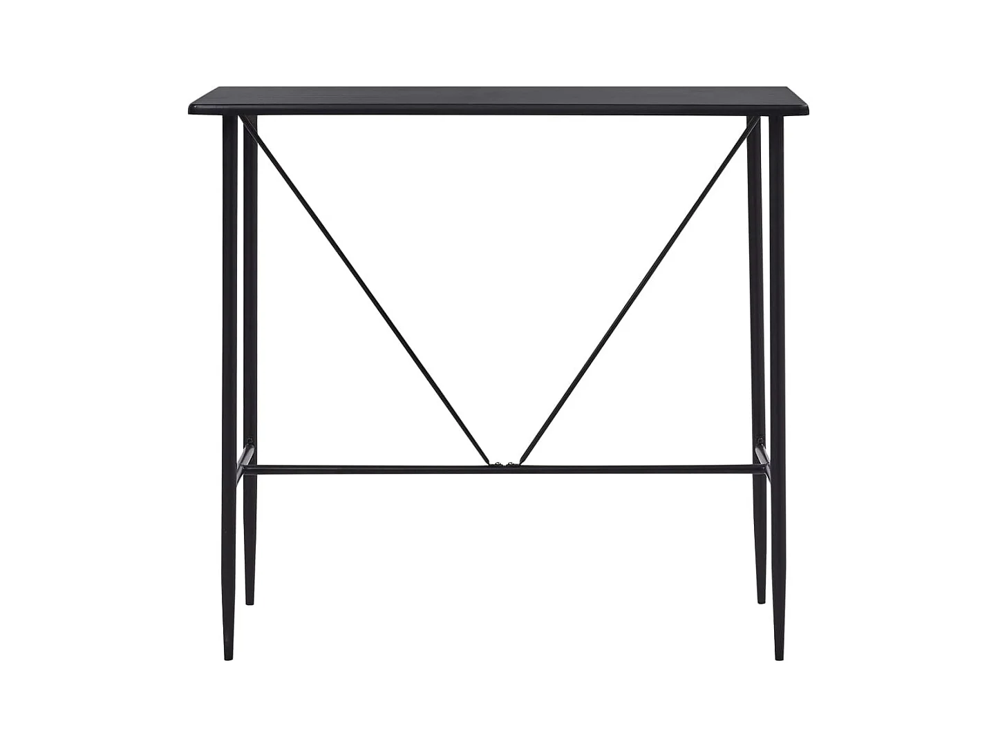 Table de bar Noir 120x60x110 cm MDF