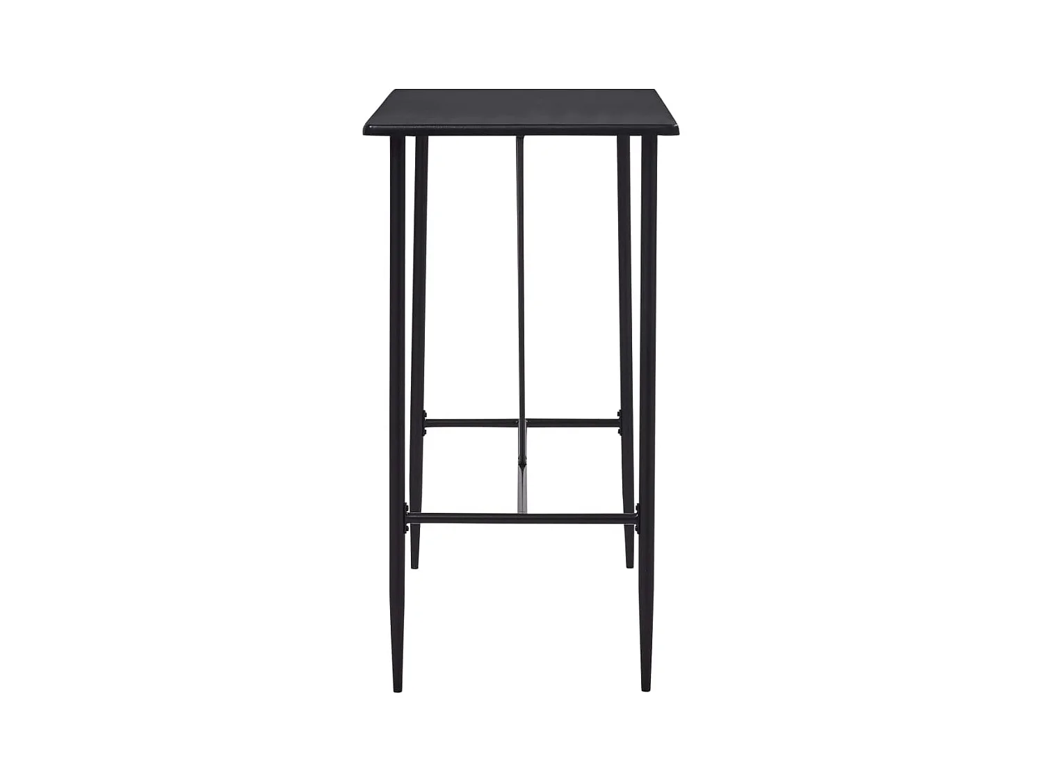 Table de bar Noir 120x60x110 cm MDF