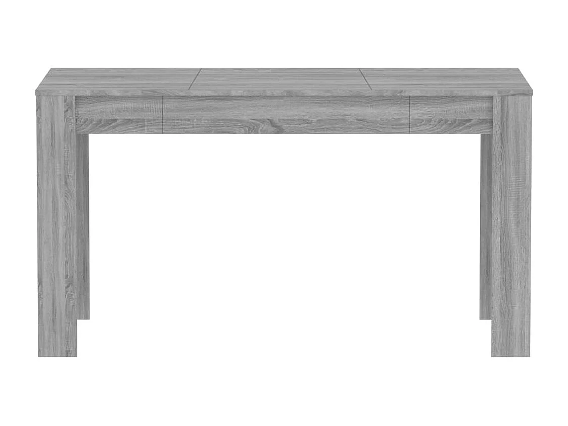 Mesa de jantar 140x74,5x76 cm derivados madeira cinzento sonoma