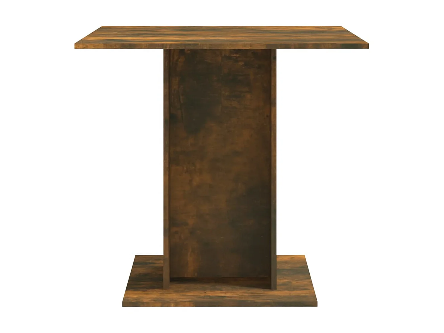 Table à dîner Chêne fumé 80x80x75 cm Bois d'ingénierie