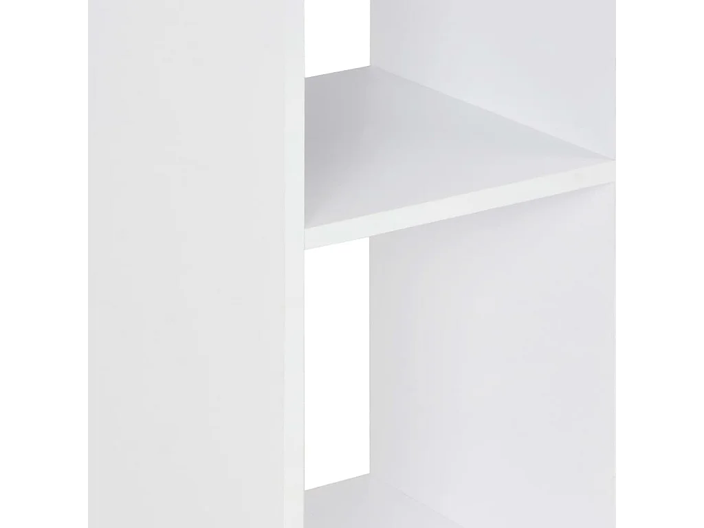 Mesa alta de bar blanco y gris hormigón 60x60x110 cm