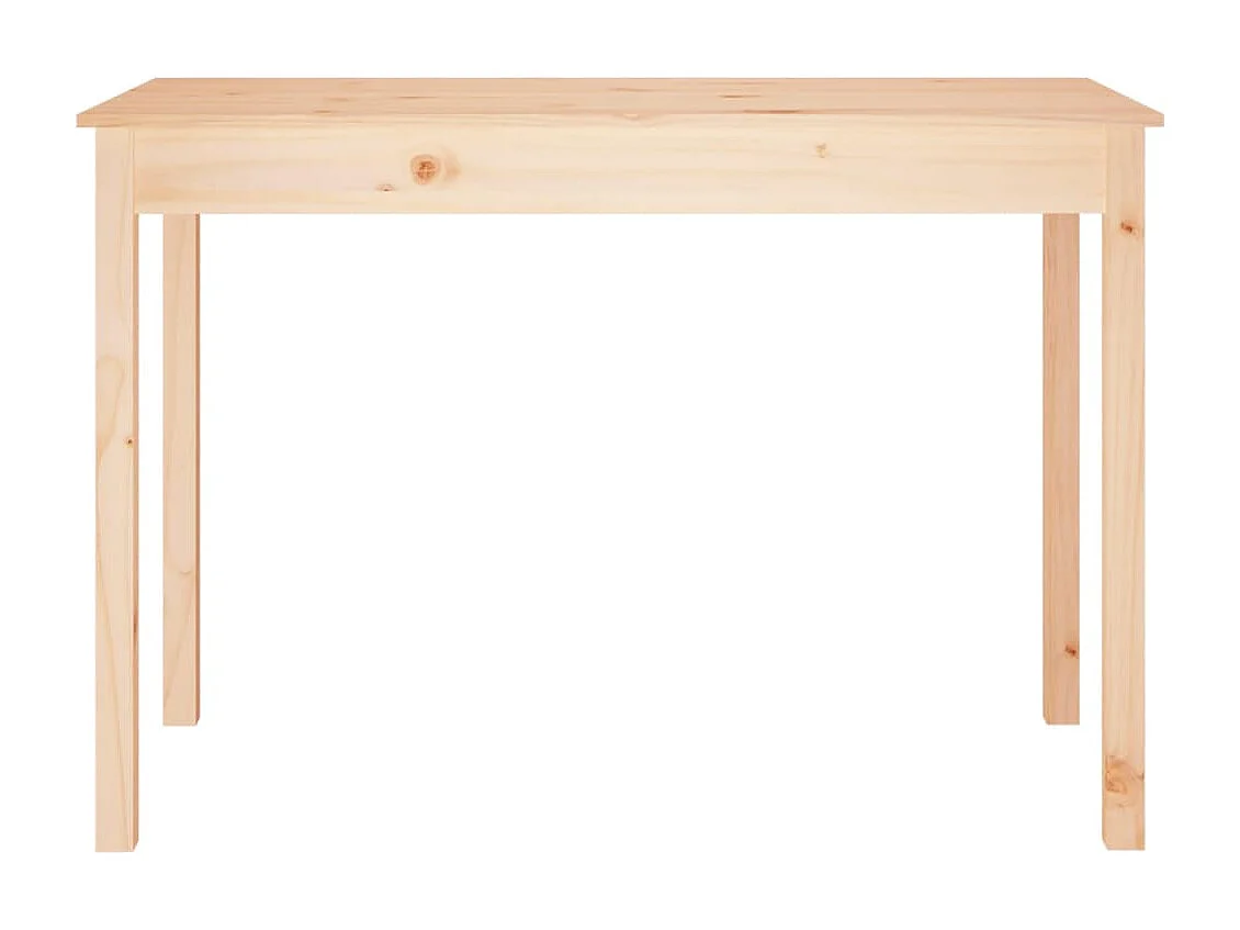 Mesa de comedor madera maciza de pino 110x55x75 cm