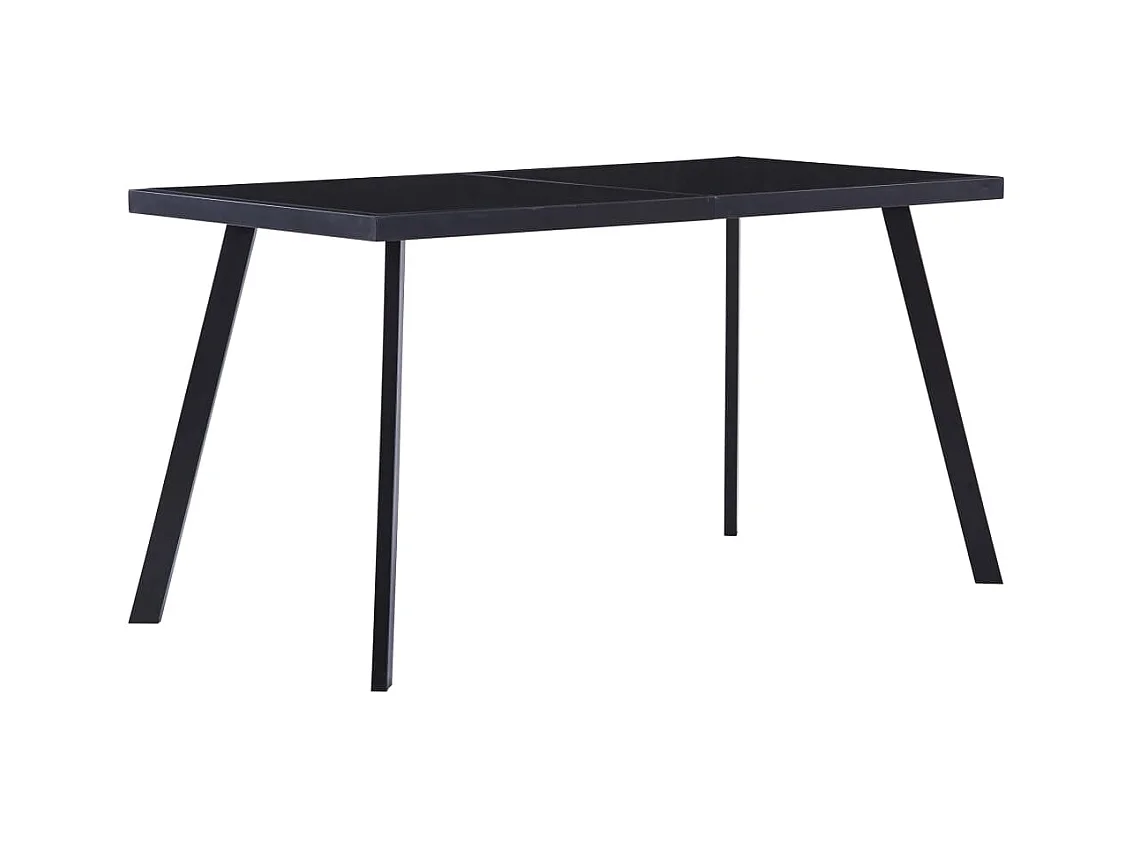 Esstisch Schwarz 140 x 70 x 75 cm Hartglas