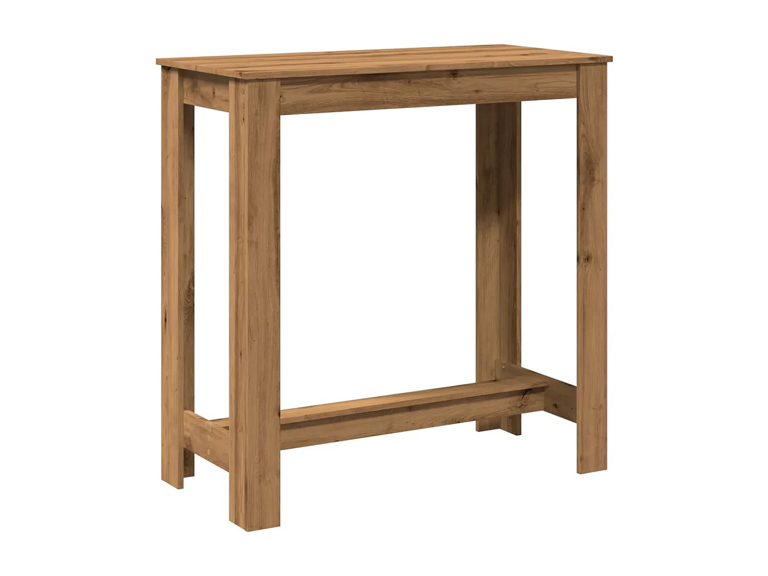 Bartafel 102x50x103,5 cm bewerkt hout artisanaal eikenkleurig