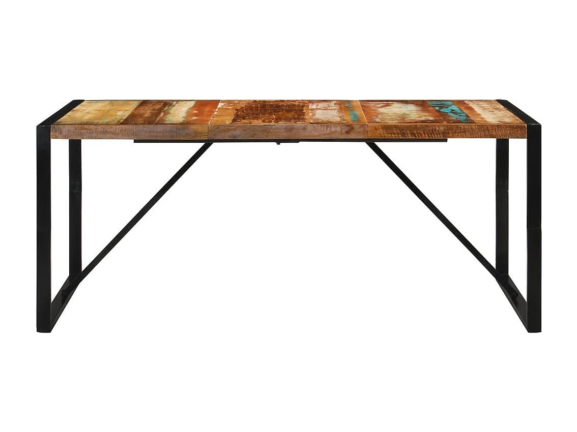 Tavolo da Pranzo 175x90x76 cm in Legno Massello di Recupero