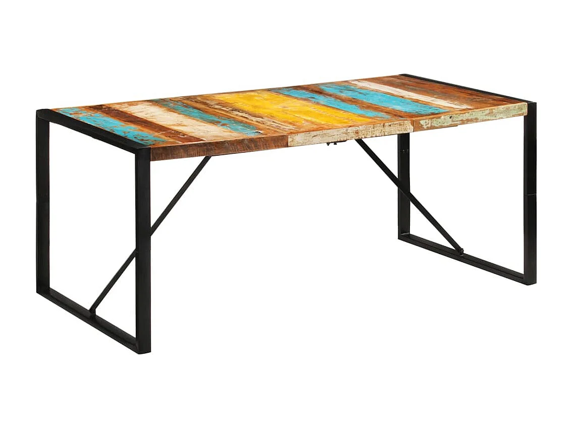 Tavolo da Pranzo 175x90x76 cm in Legno Massello di Recupero