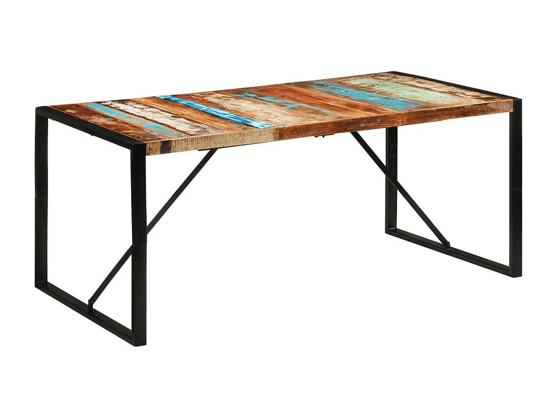 Tavolo da Pranzo 175x90x76 cm in Legno Massello di Recupero