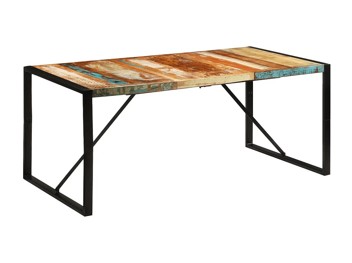 Tavolo da Pranzo 175x90x76 cm in Legno Massello di Recupero