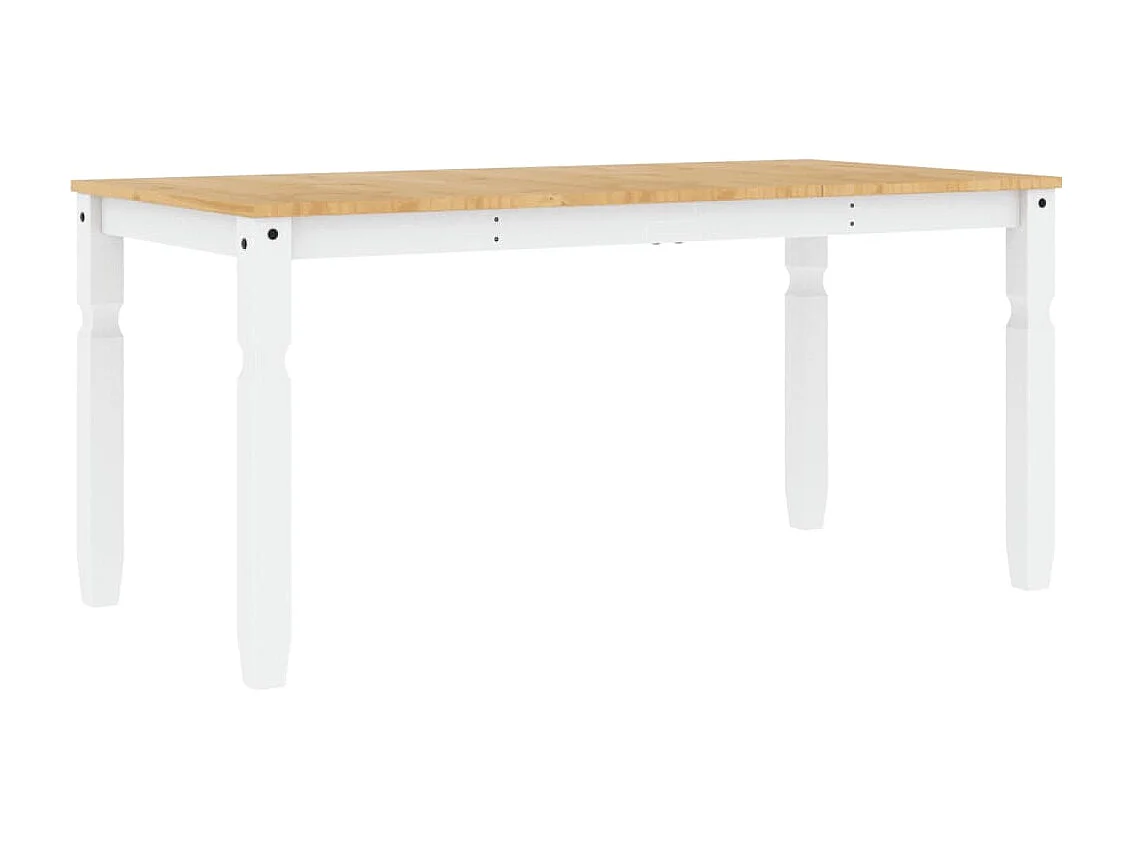 Tavolo da Pranzo Corona 160x80x75 cm in Legno Massello di Pino