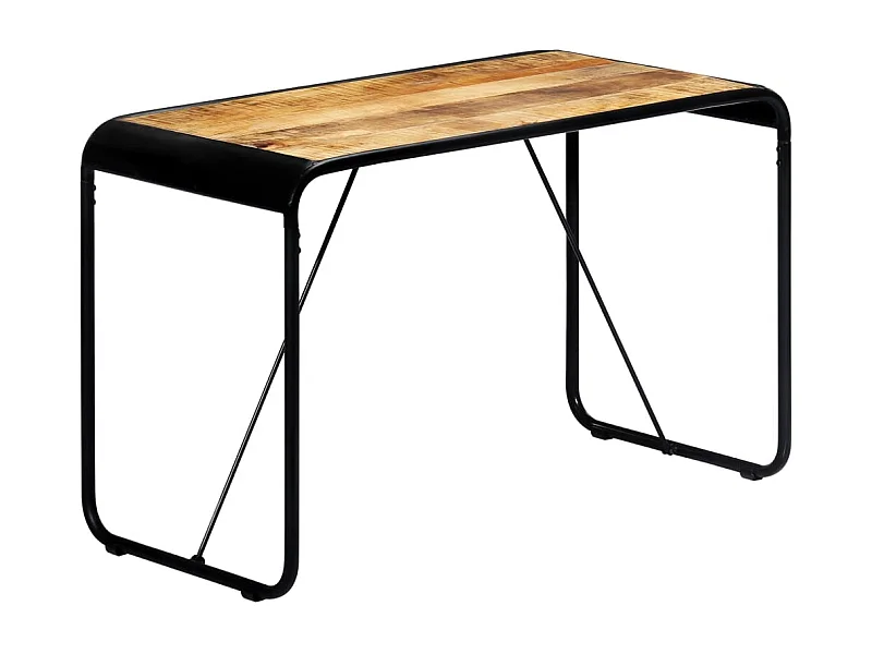 Table à manger 118x60x76 cm Bois de manguier massif brut