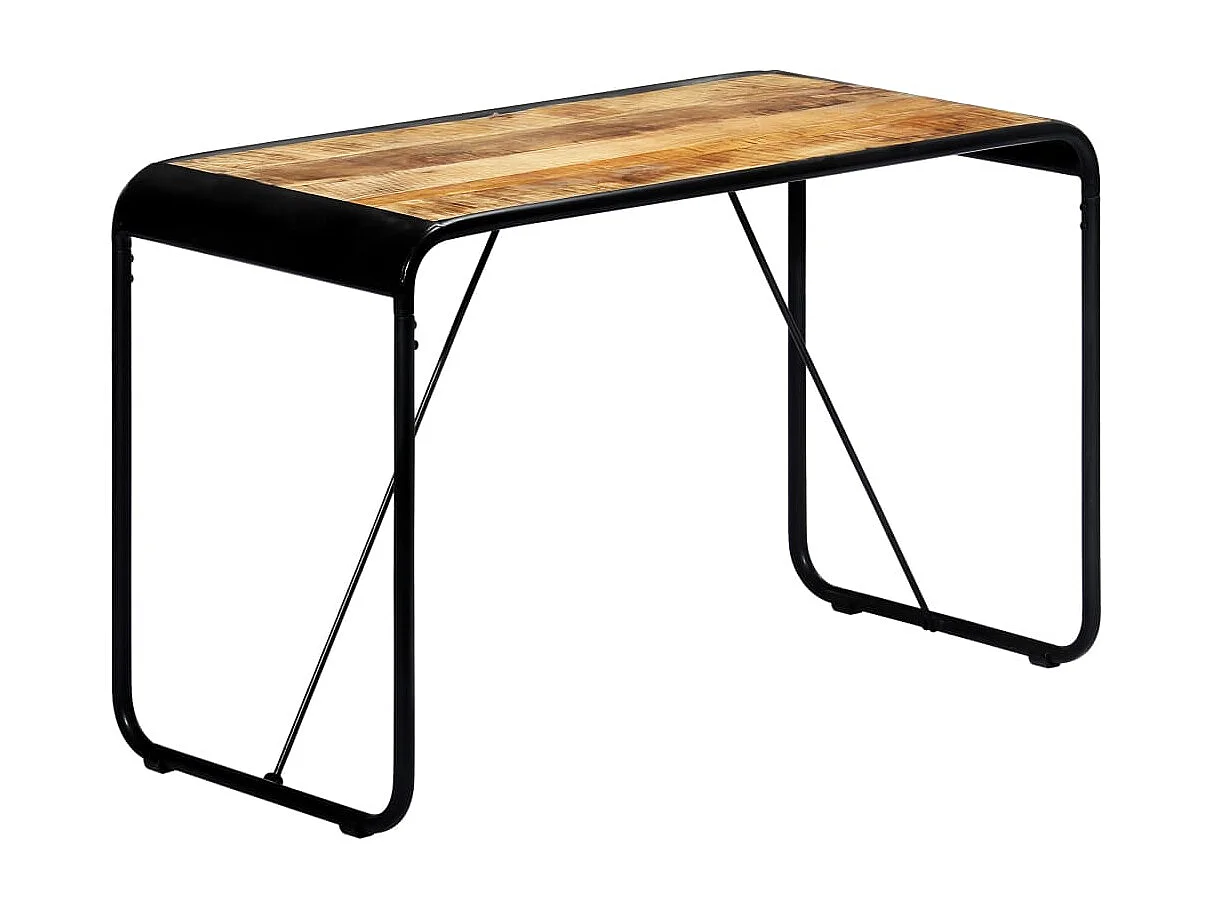 Table à manger 118x60x76 cm Bois de manguier massif brut