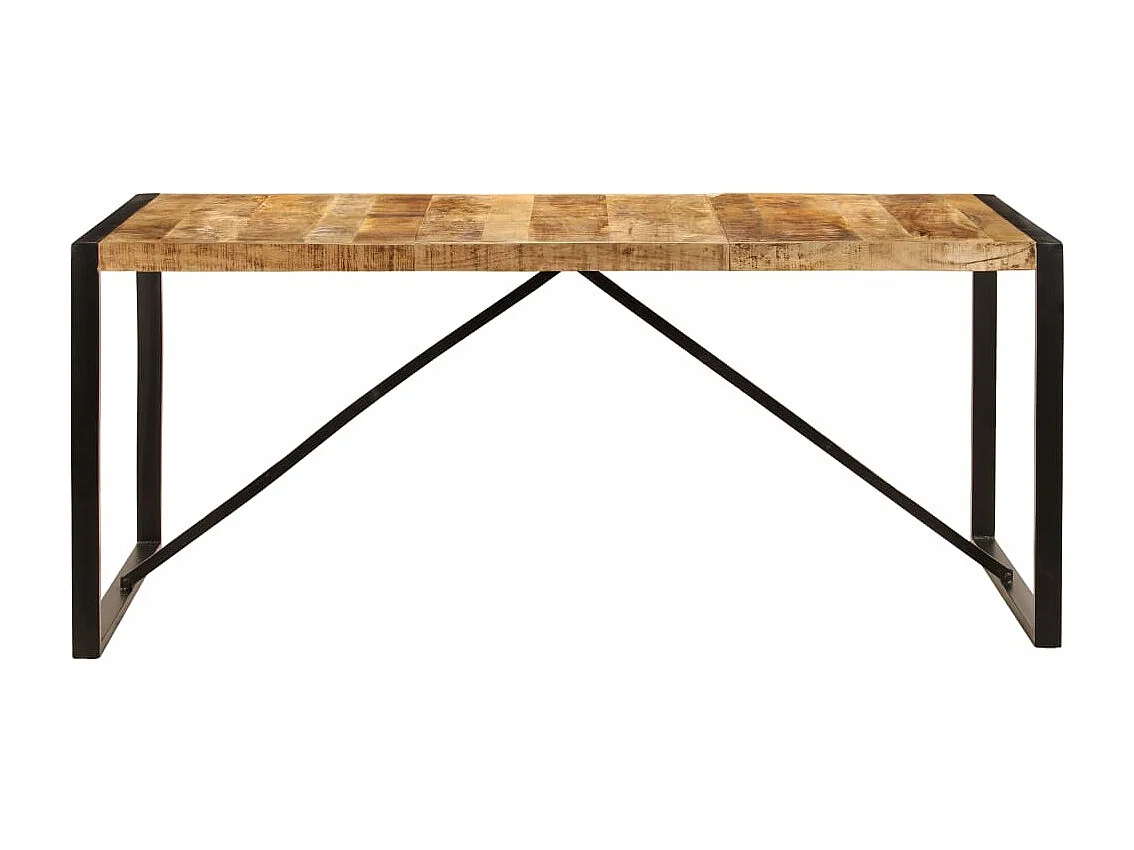 Table à manger Bois de manguier brut 180 cm