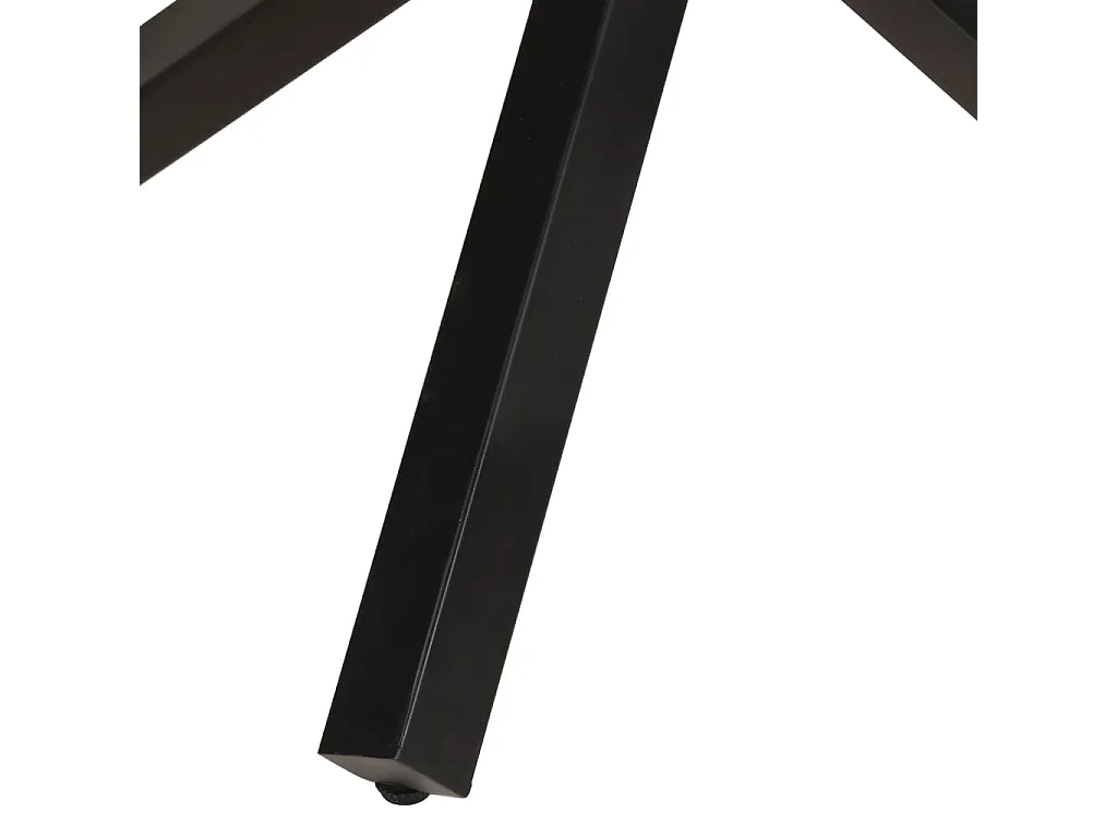 Table à dîner ronde 100x100x75 cm Bois de manguier brut