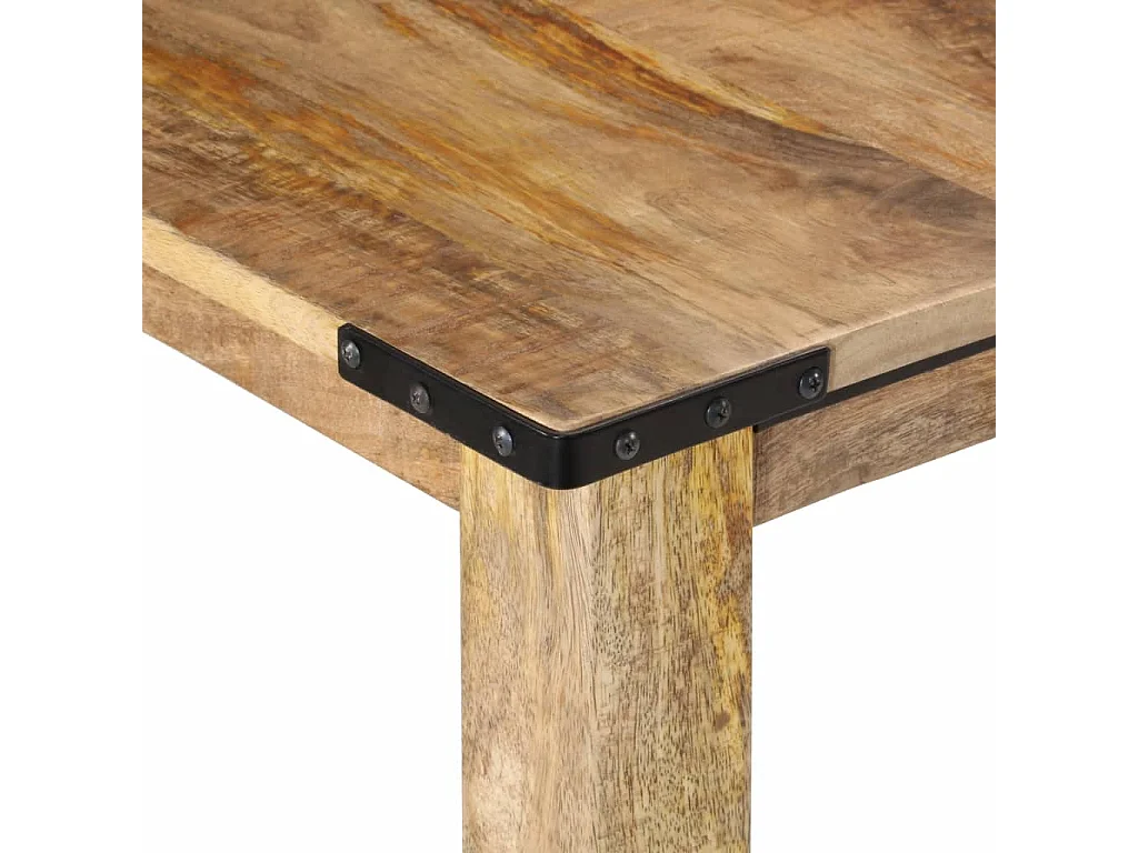 Table à manger 160x80x75 cm bois de manguier massif