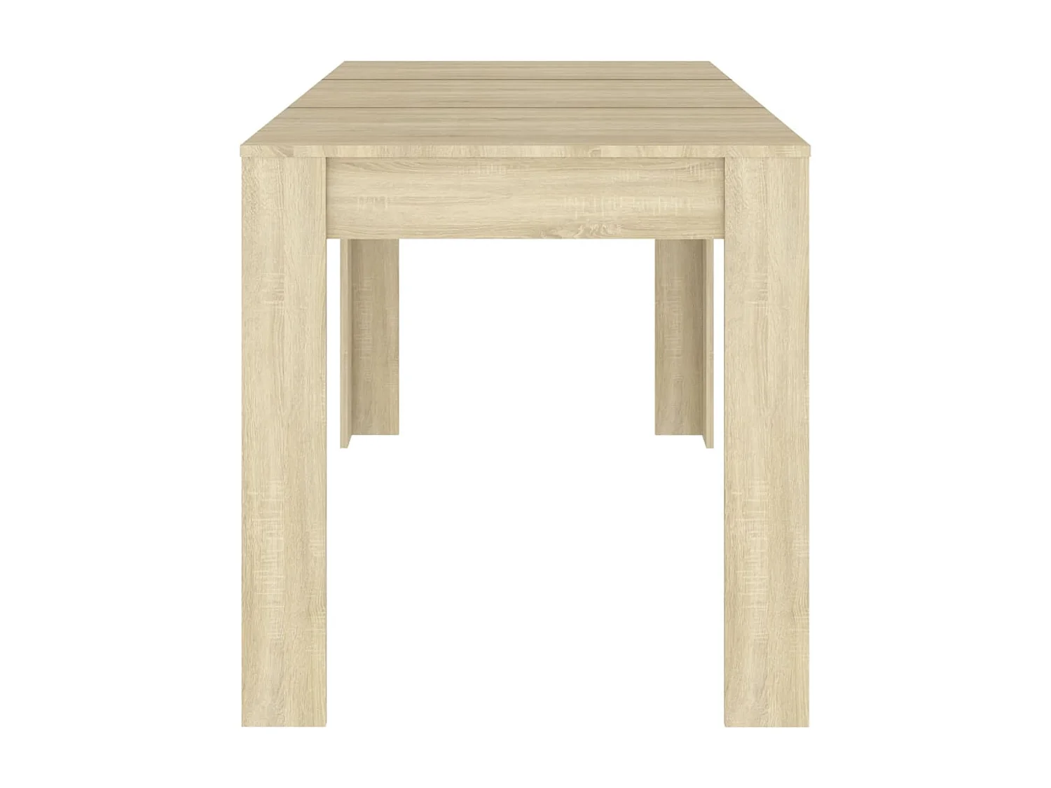 Mesa de jantar 140x74,5x76 cm contraplacado cor carvalho sonoma