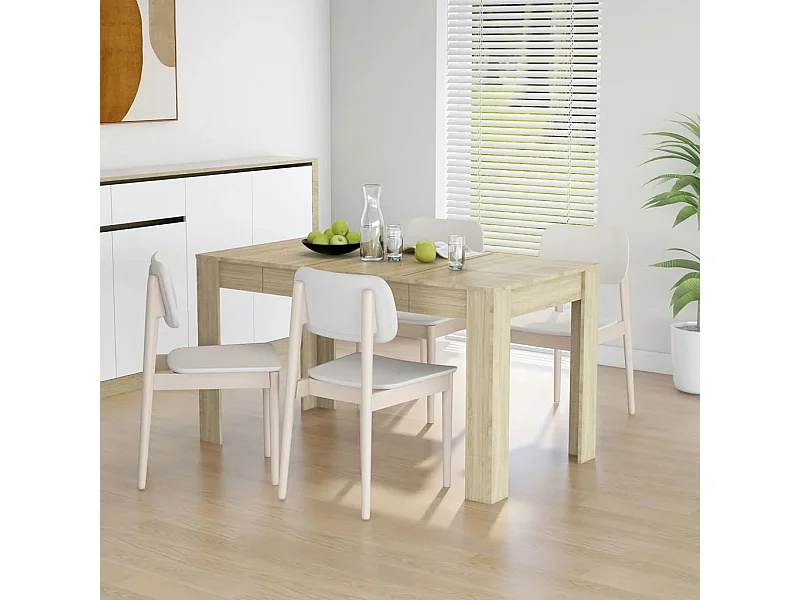 Table à manger Chêne sonoma 140x74,5x76 cm Bois d'ingénierie