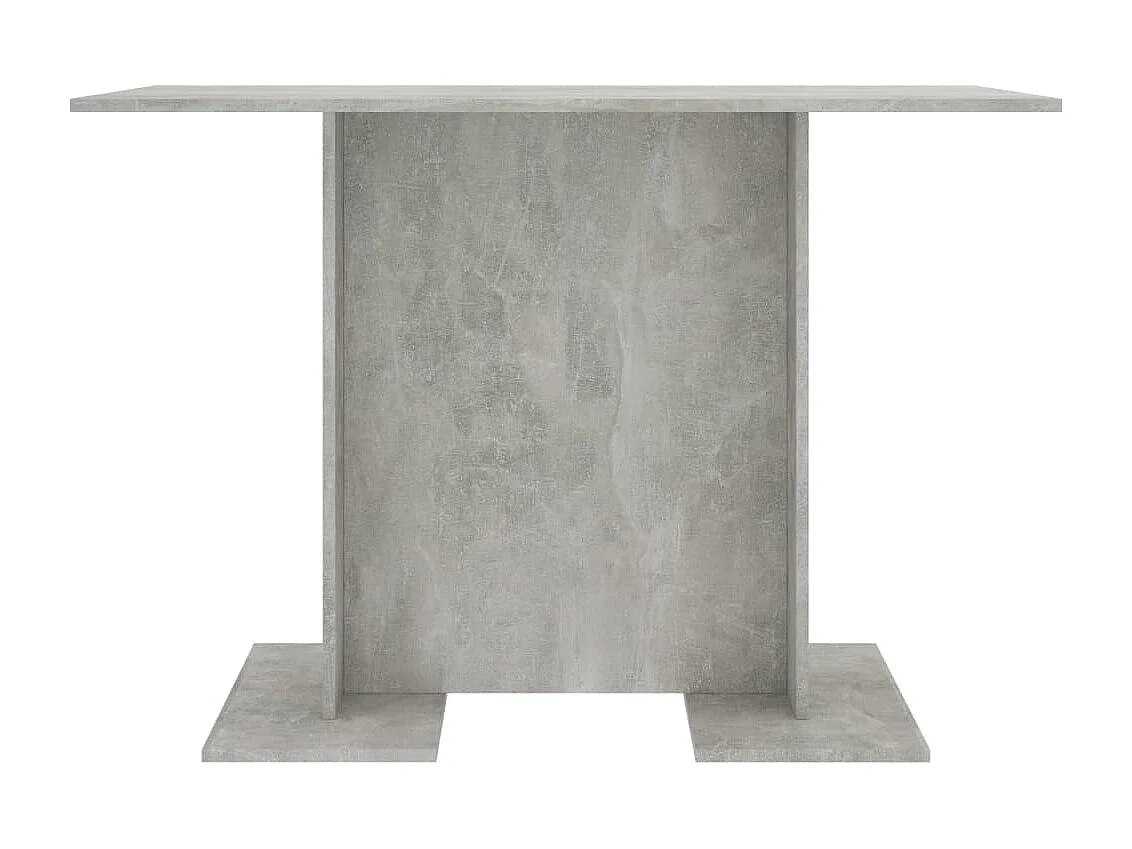 Mesa de jantar 110x60x75 cm derivados madeira cinzento cimento