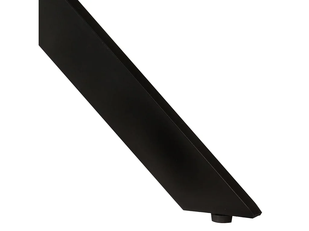 Mesa de jantar Ø110x78 cm madeira recuperada maciça e aço