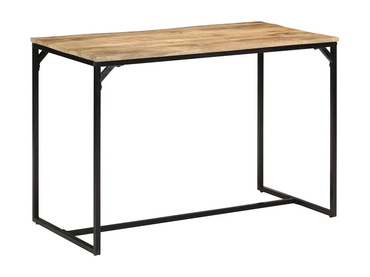 Table à manger 110x55x75 cm bois de manguier massif brut