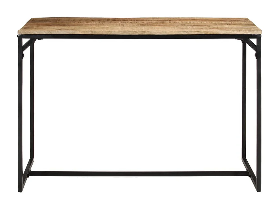 Table à manger 110x55x75 cm bois de manguier massif brut