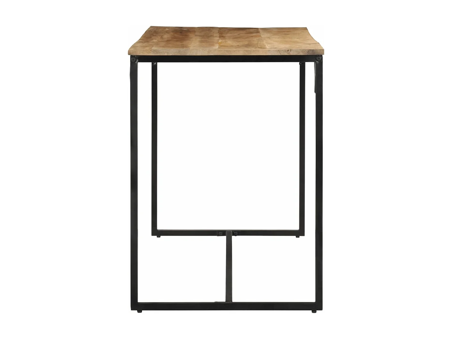 Table à manger 110x55x75 cm bois de manguier massif brut