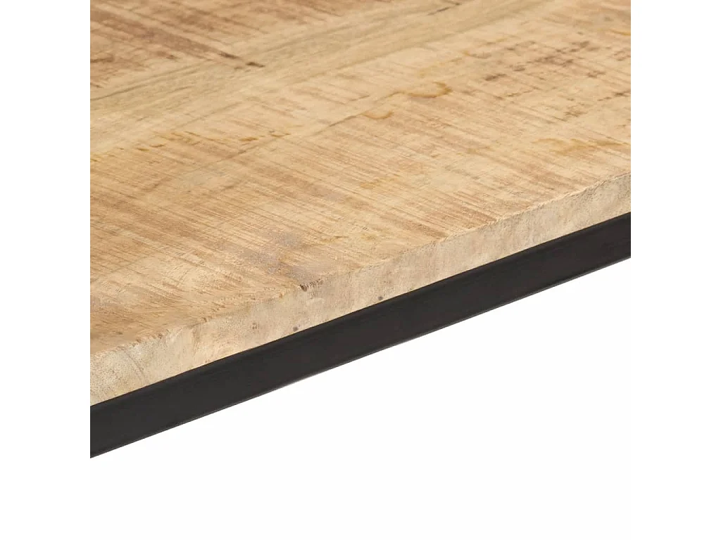 Table à manger 110x55x75 cm bois de manguier massif brut