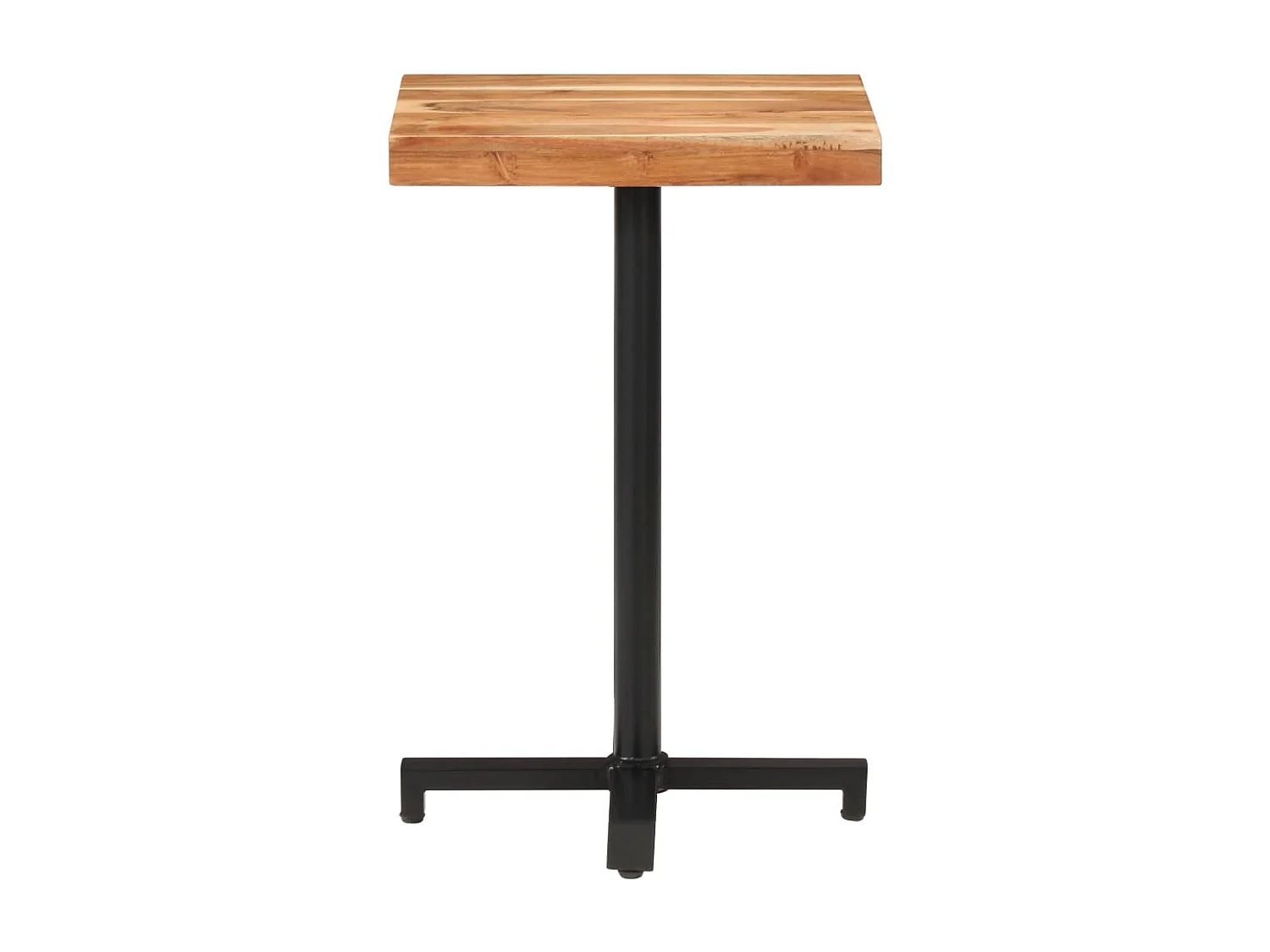 Mesa de bistrô quadrada 50x50x75 cm madeira de acácia maciça