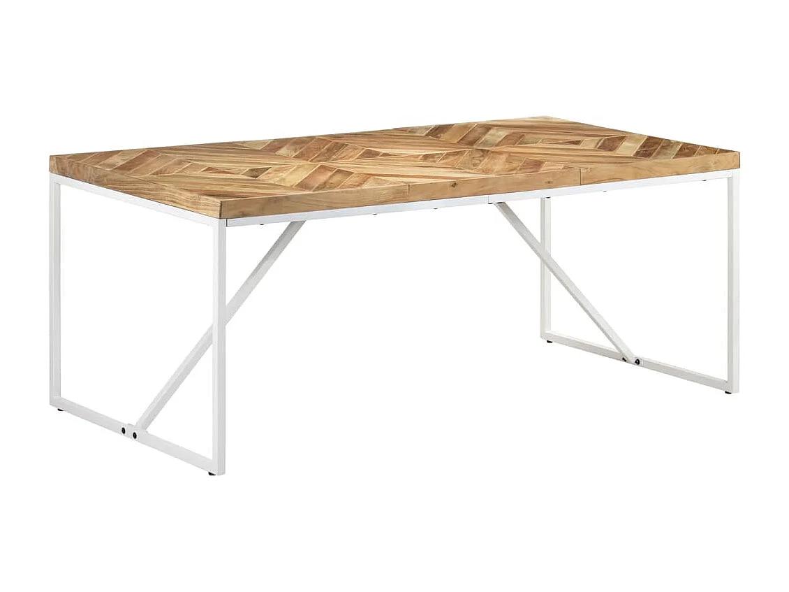 Table à manger 180x90x76 cm Bois massif d'acacia et de manguier