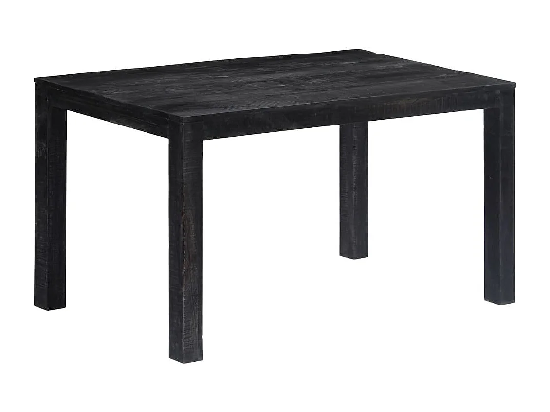 Esstisch Schwarz 140 x 80 x 76 cm Mango-Massivholz