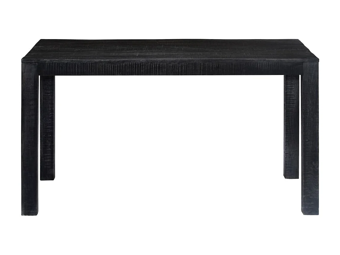 Esstisch Schwarz 140 x 80 x 76 cm Mango-Massivholz