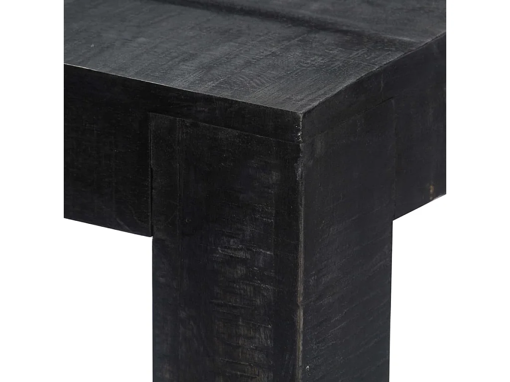 Esstisch Schwarz 140 x 80 x 76 cm Mango-Massivholz