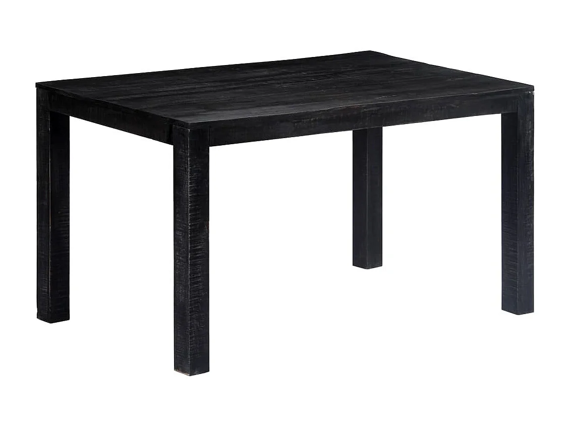 Esstisch Schwarz 140 x 80 x 76 cm Mango-Massivholz