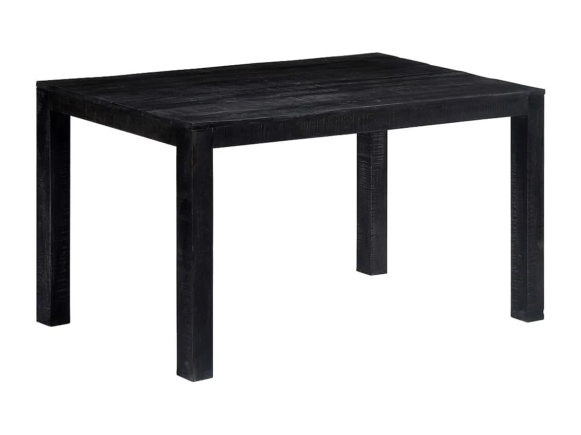 Esstisch Schwarz 140 x 80 x 76 cm Mango-Massivholz