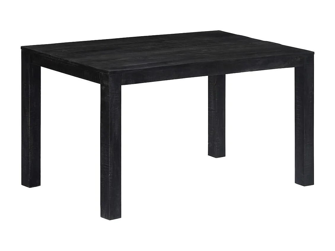 Esstisch Schwarz 140 x 80 x 76 cm Mango-Massivholz
