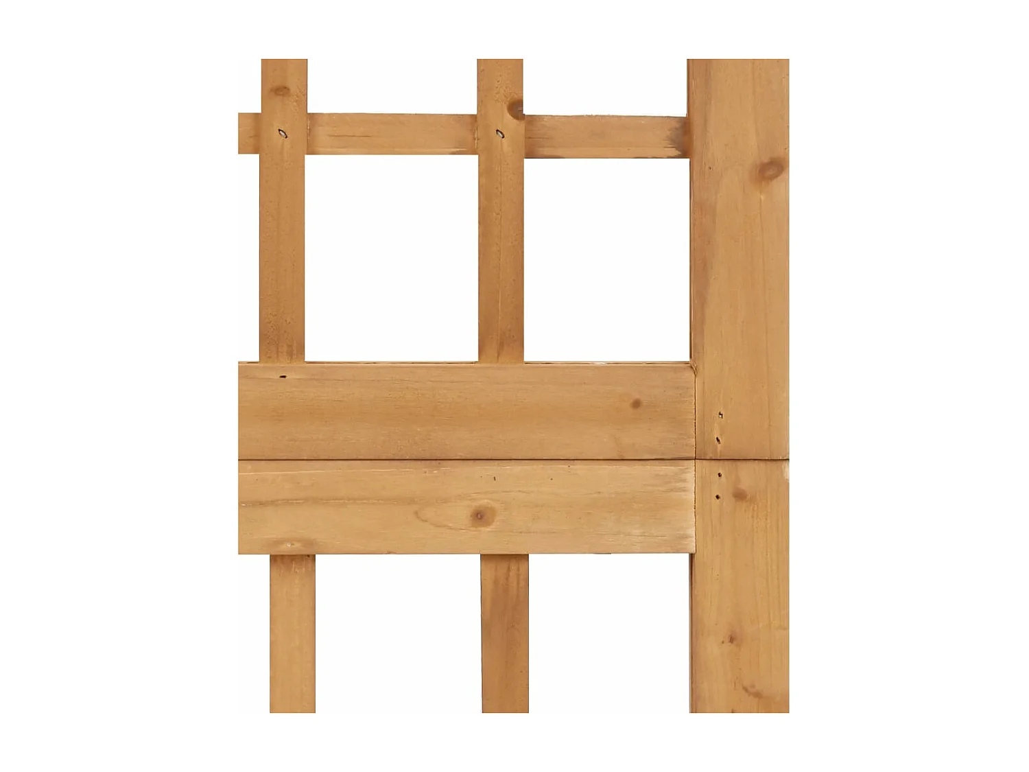 Cloison de séparation à 4 panneaux Bois de pin solide 161x180cm