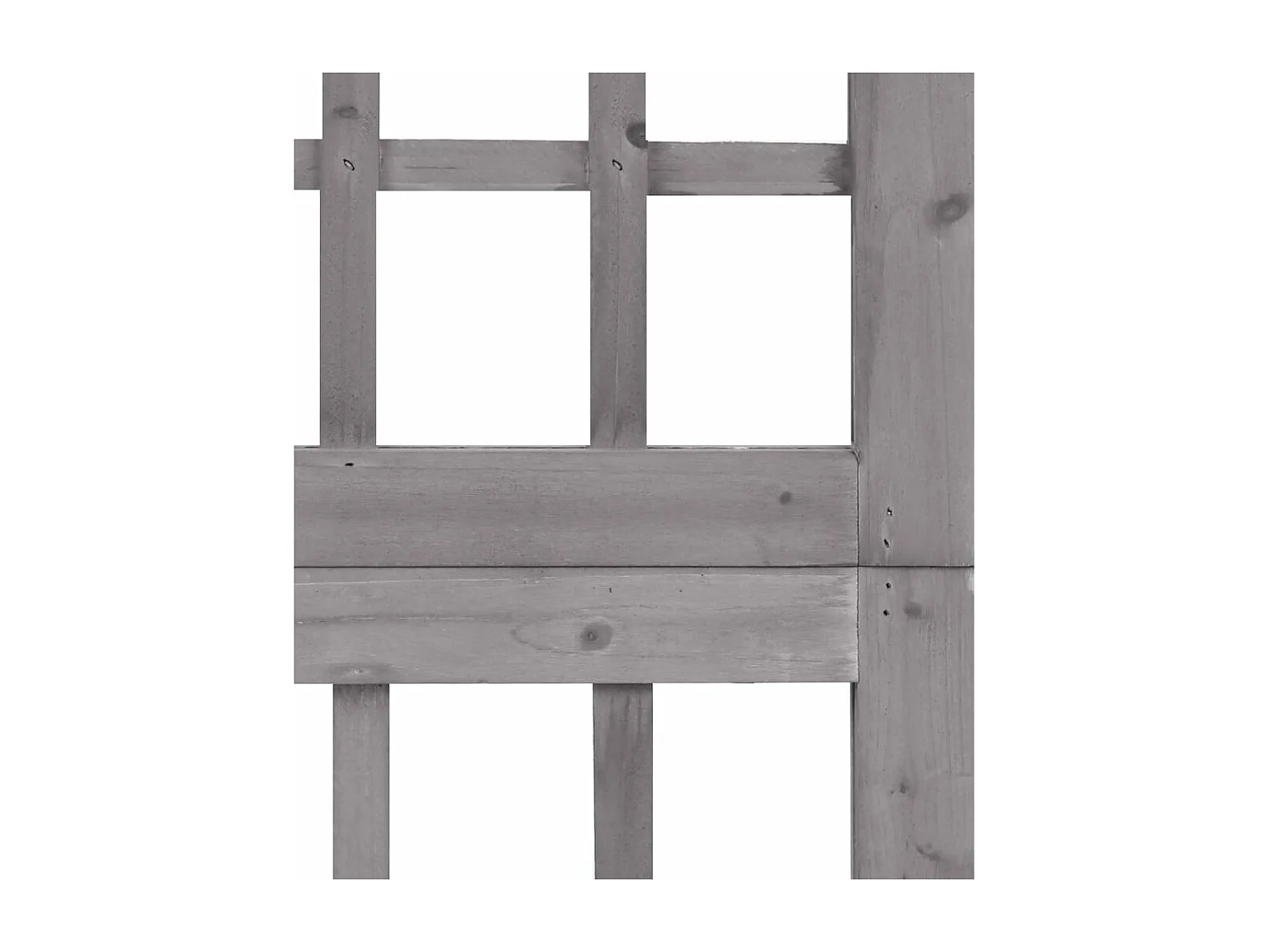 Trennwand mit 4 Paneelen/Spalier aus massivem Tannenholz