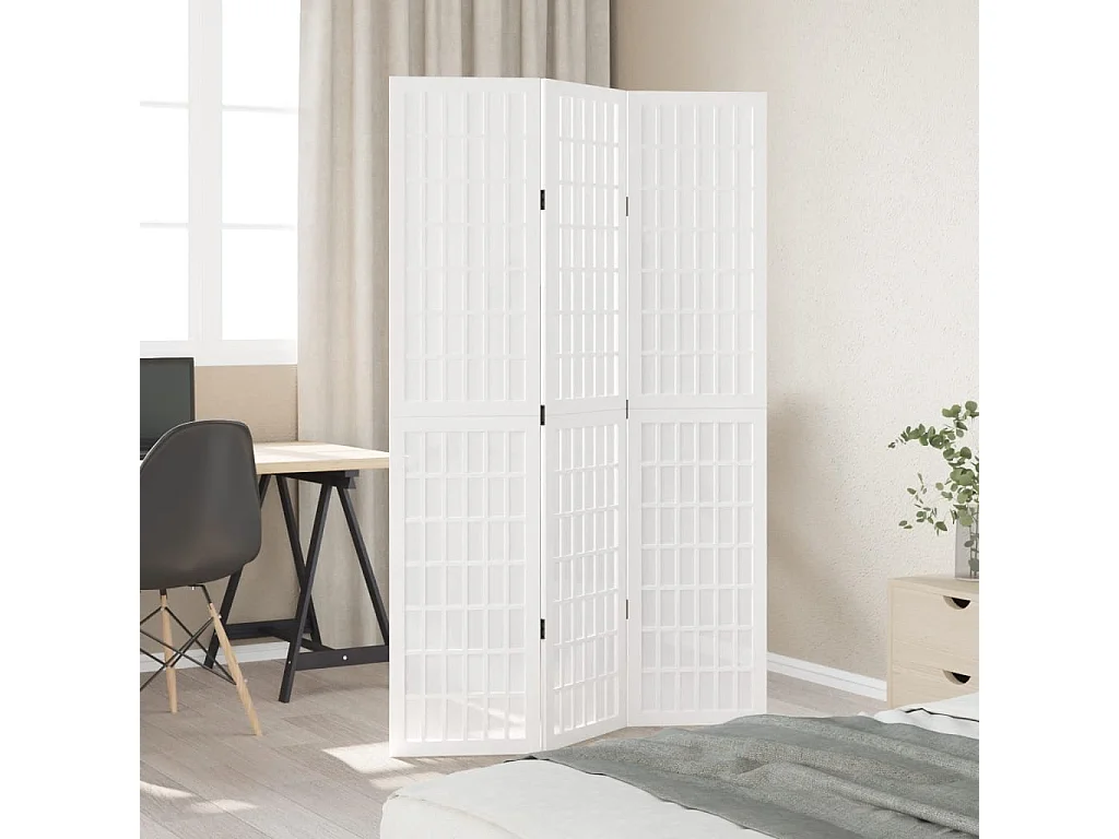 Tabique 3 paneles madera maciza de paulonia blanca