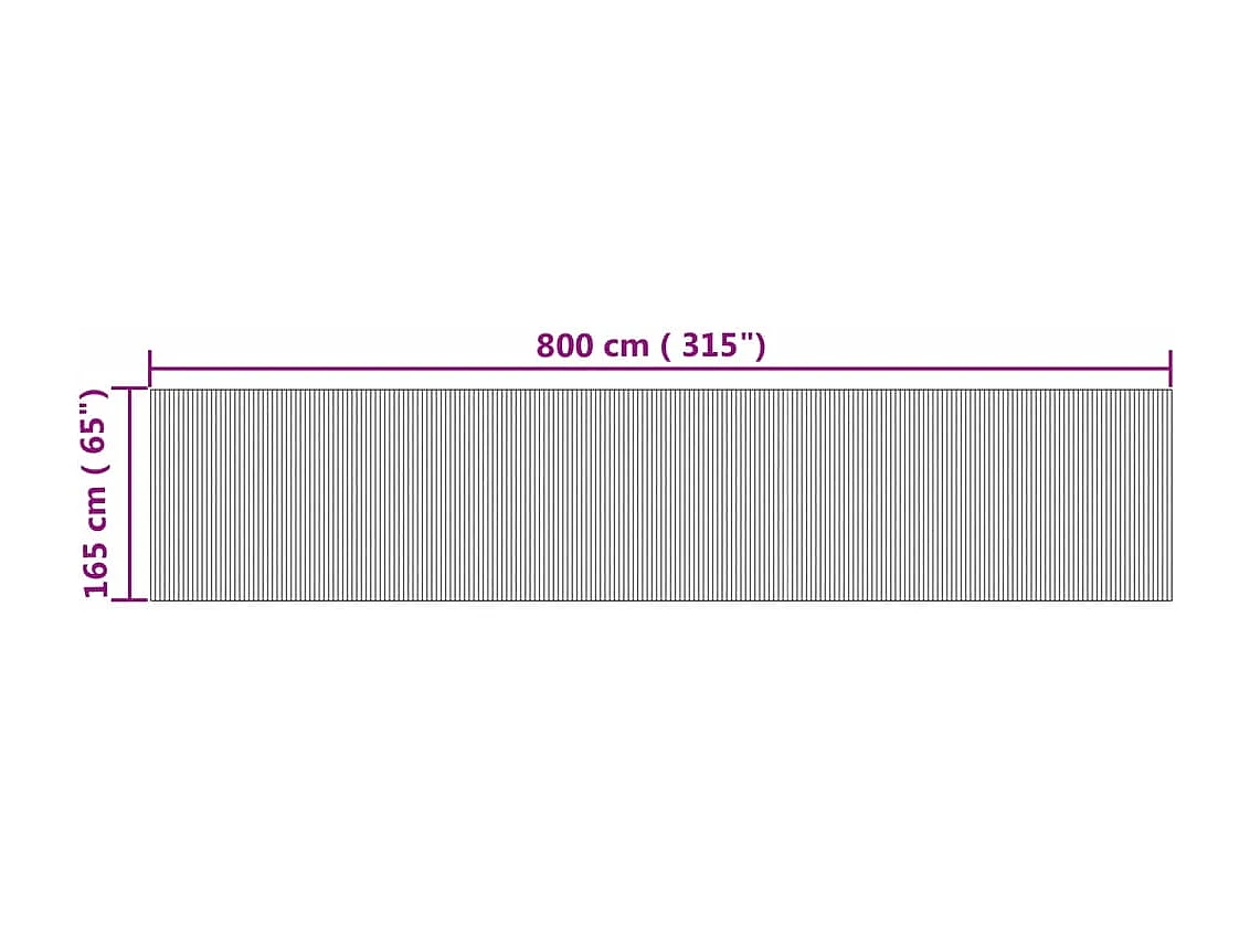 Natuurlijke scheidingswand 165x800 cm bamboe