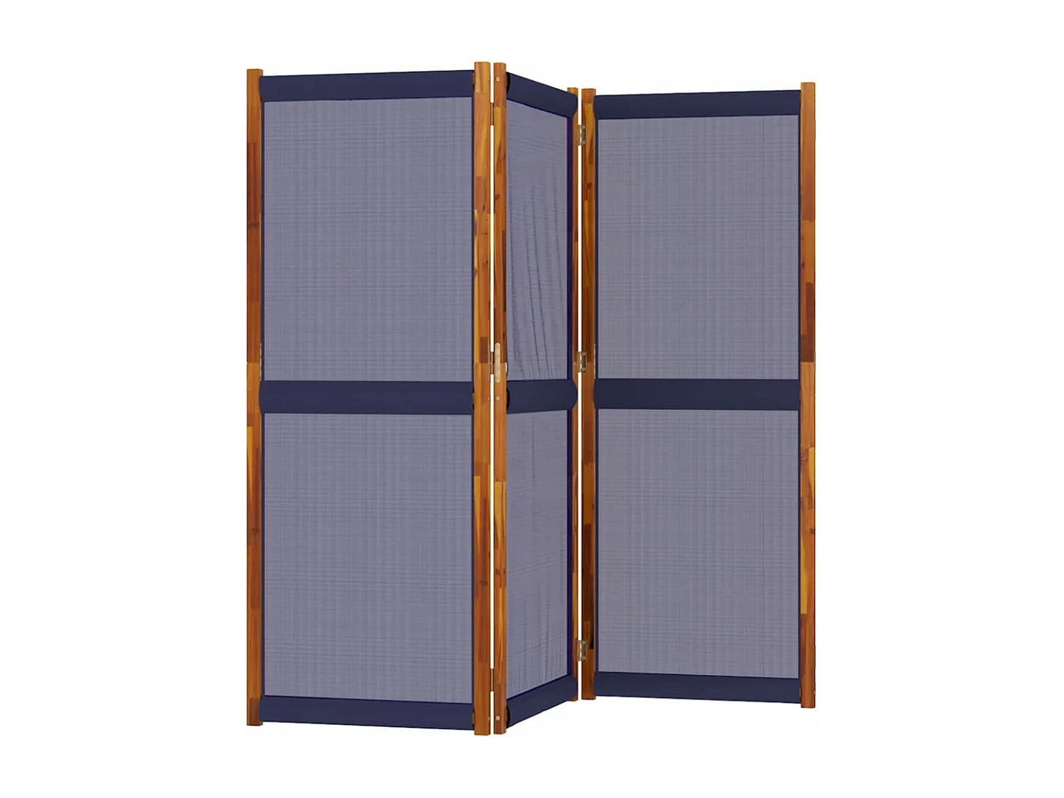 Parete divisoria 3 pannelli blu scuro 210x180 cm