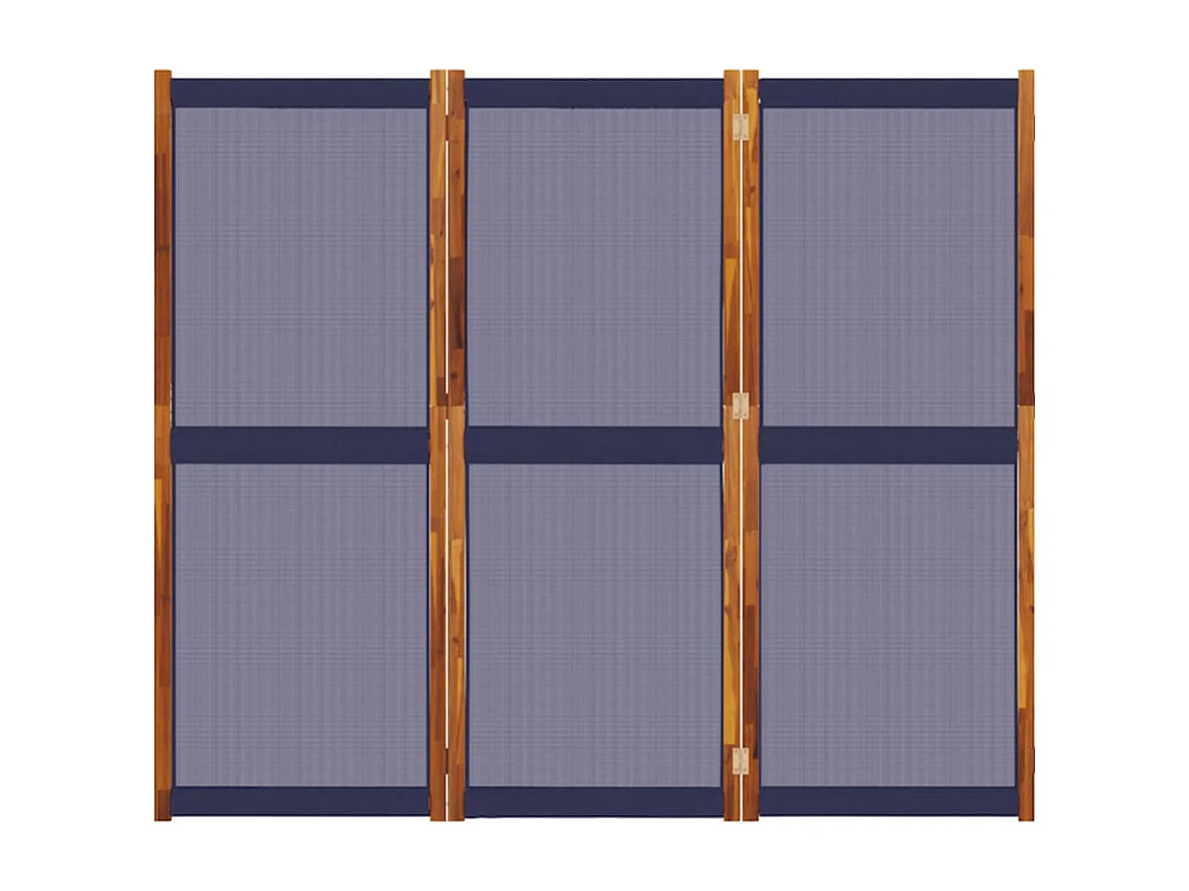 Parete divisoria 3 pannelli blu scuro 210x180 cm