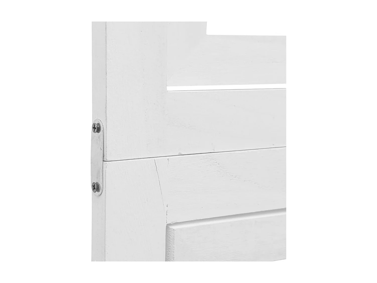 Parete divisoria 4 pannelli in legno massello di paulownia bianco