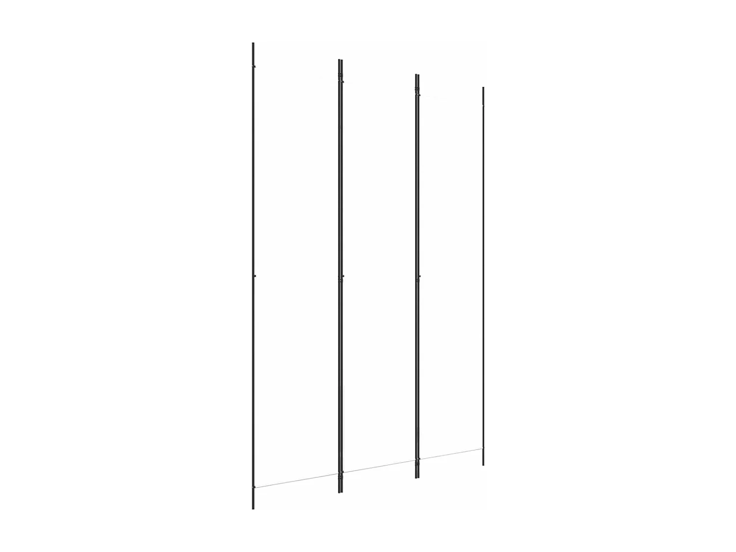 Cloison de séparation 3 panneaux Blanc 150x220 cm Tissu