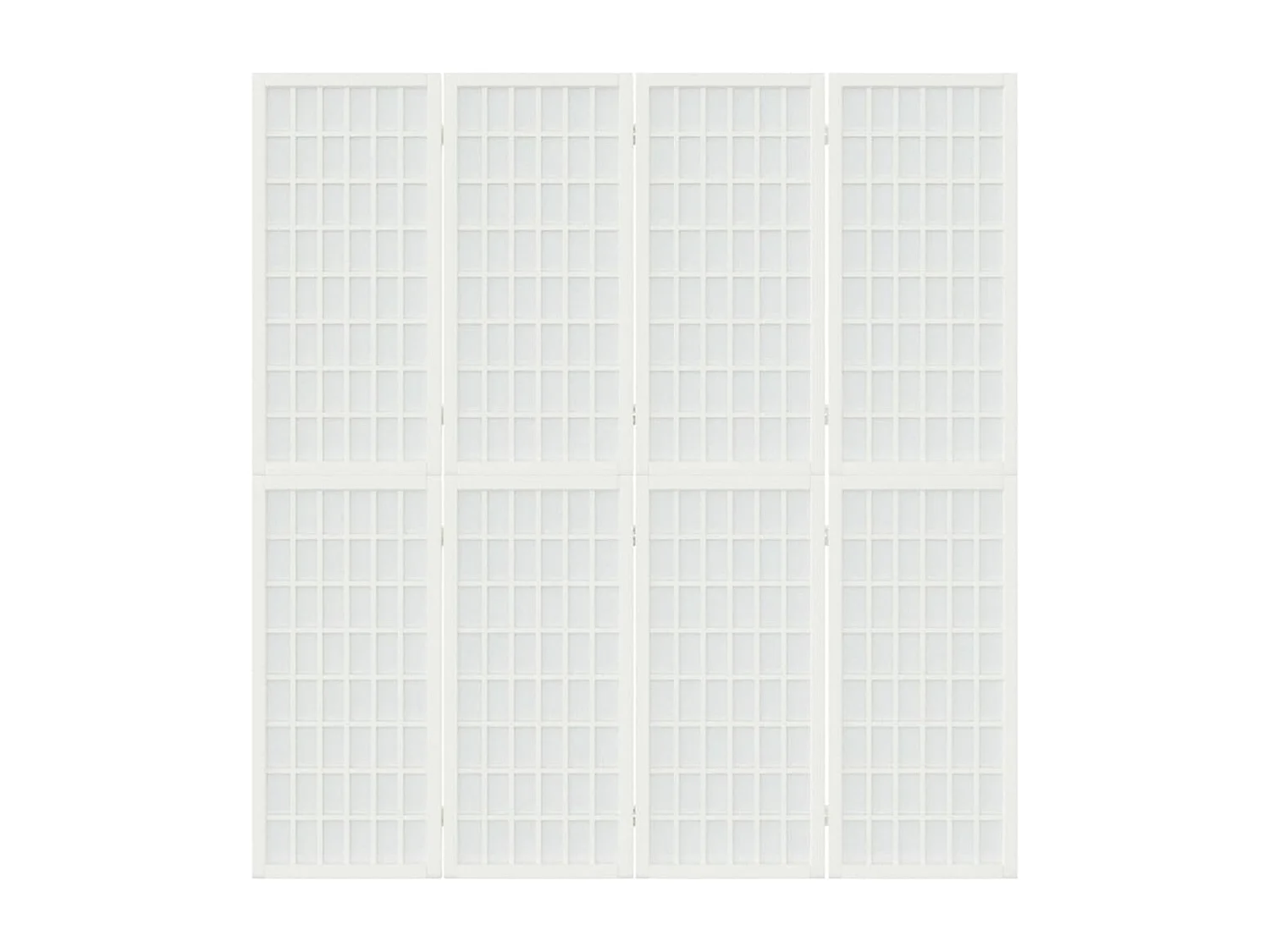 Divisória dobrável 4 painéis 160x170 cm Branco