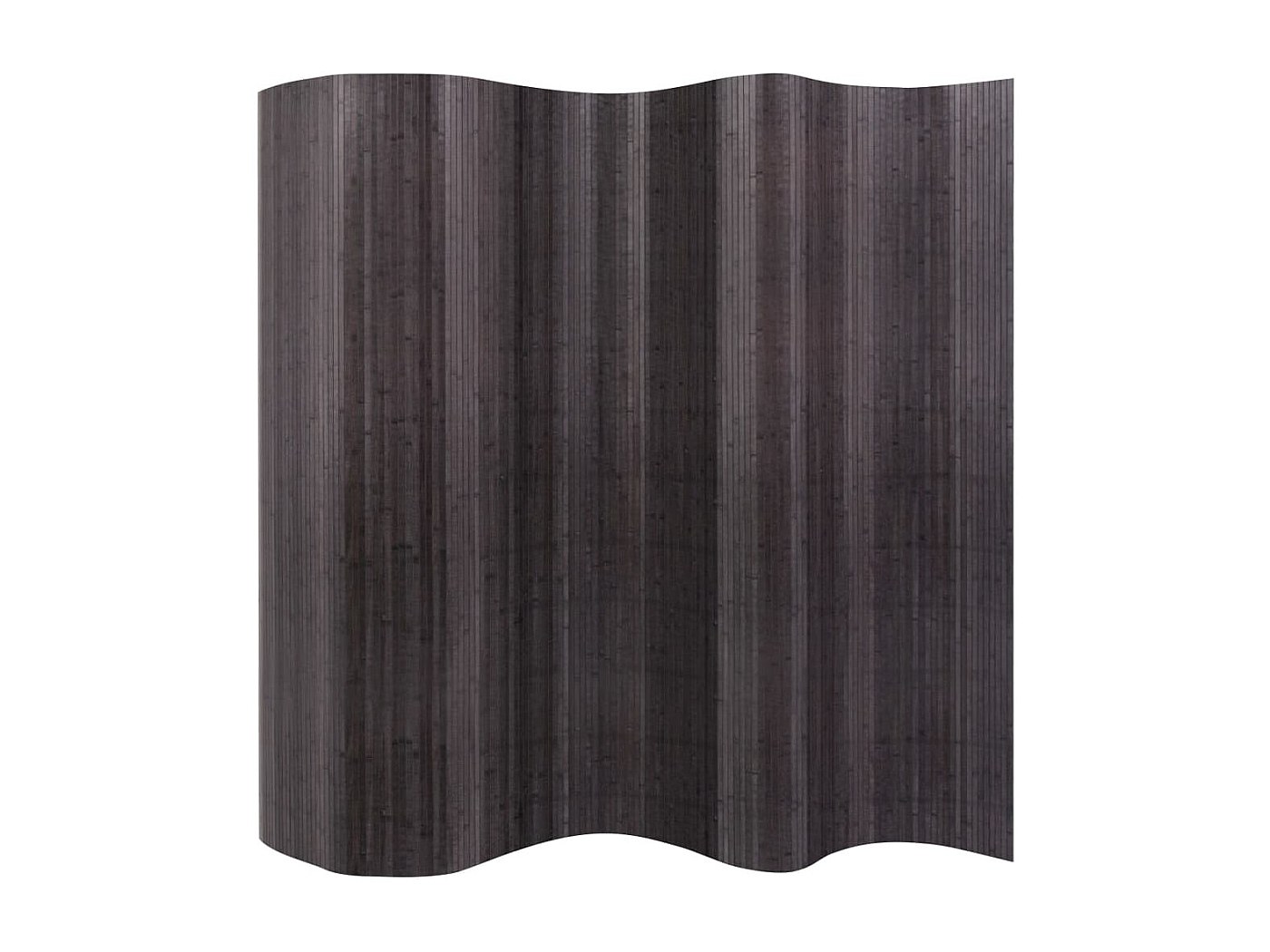 Cesto Portabiancheria Pieghevole Rotondo In Bambù E Tessuto Grigio 45x45x50 Cm - 2